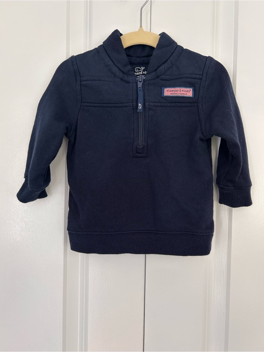 Vineyard Vines baby Shep shirt sweatshirt navy blue 3-6 months preppy classic
